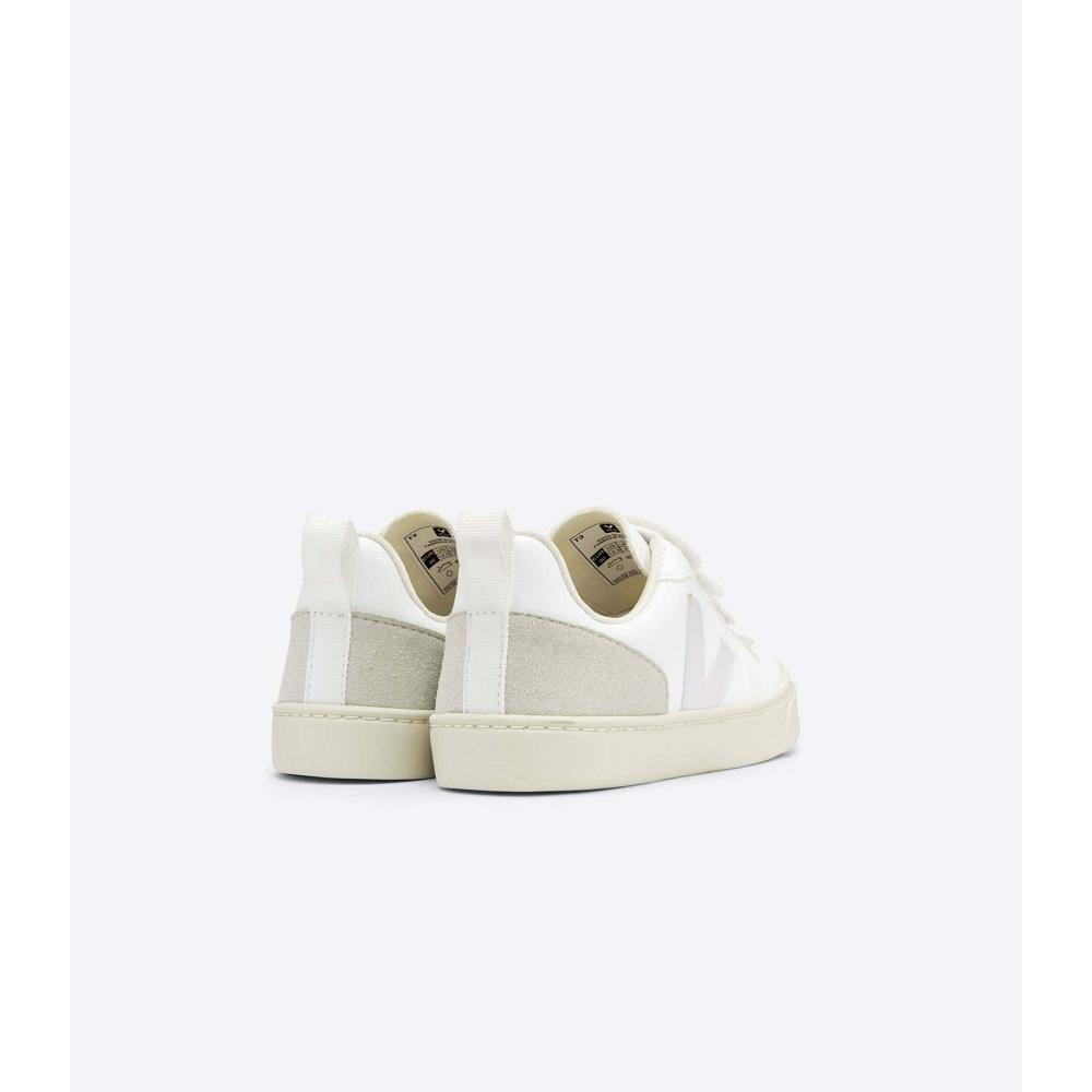 Veja V-10 CWL Sneakers Kinderen White/Beige | BE 868EBC